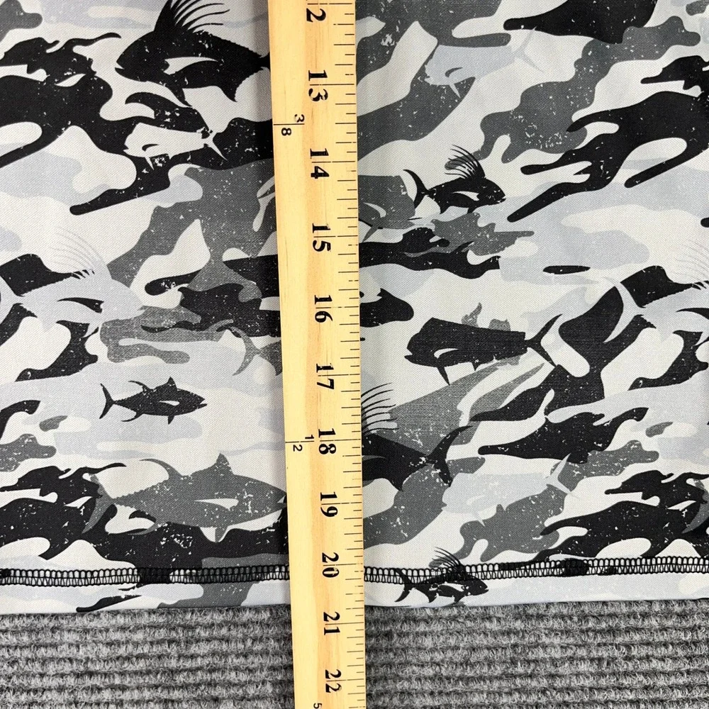 Ocean Coast Fish Camo Rash Guard Swim Shirt‎ Grey S Boys Surf Gorpcore